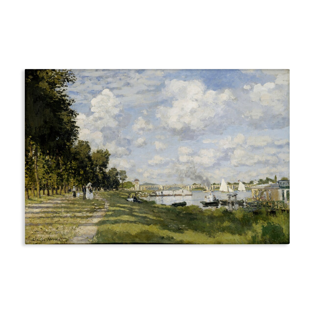 Stupell Industries Classic Monet Bassin d'Argenteuil Canvas Wall Art Design by one1000paintings